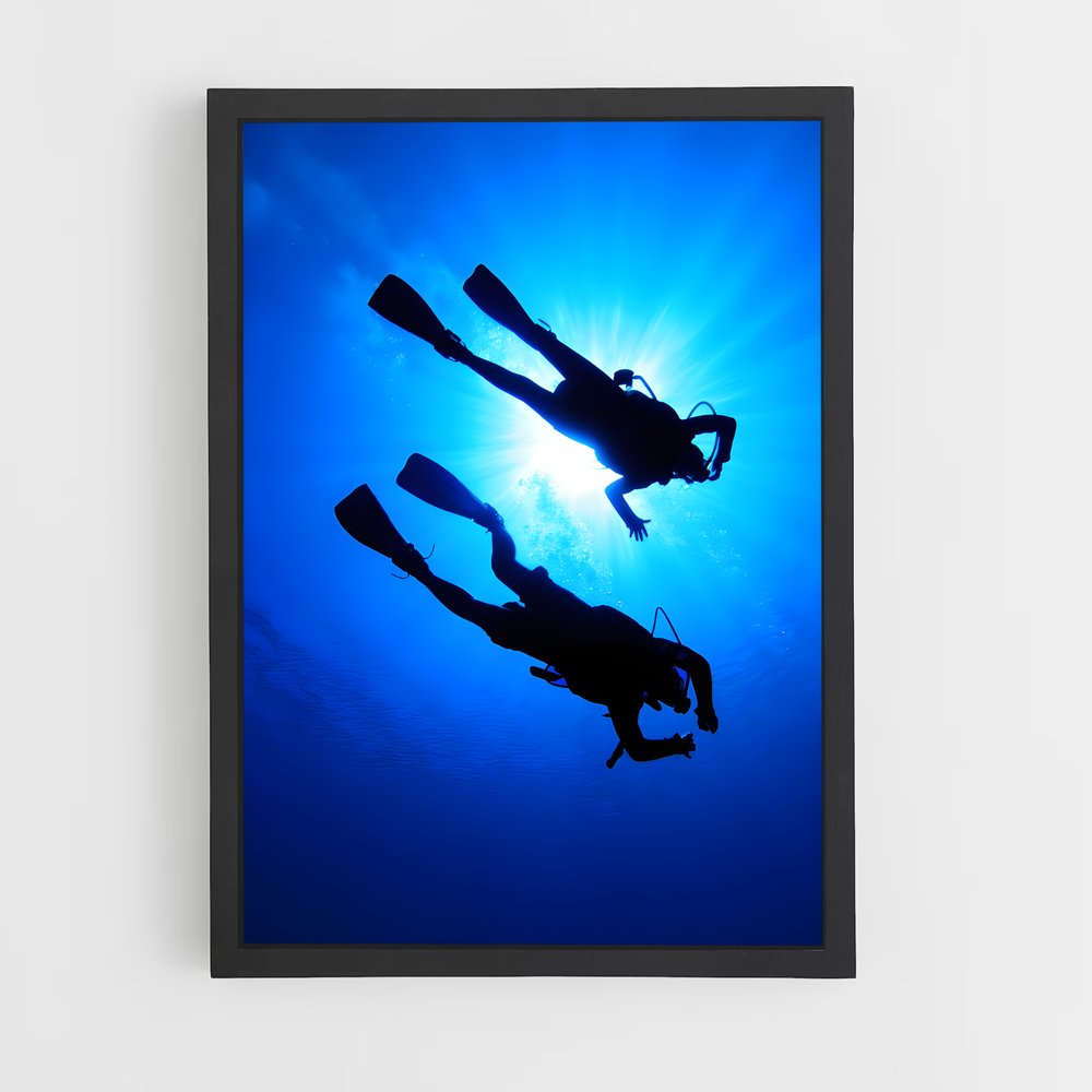 Poster Plongée Profonde – affiche Plongée sous-marine (vue 2)